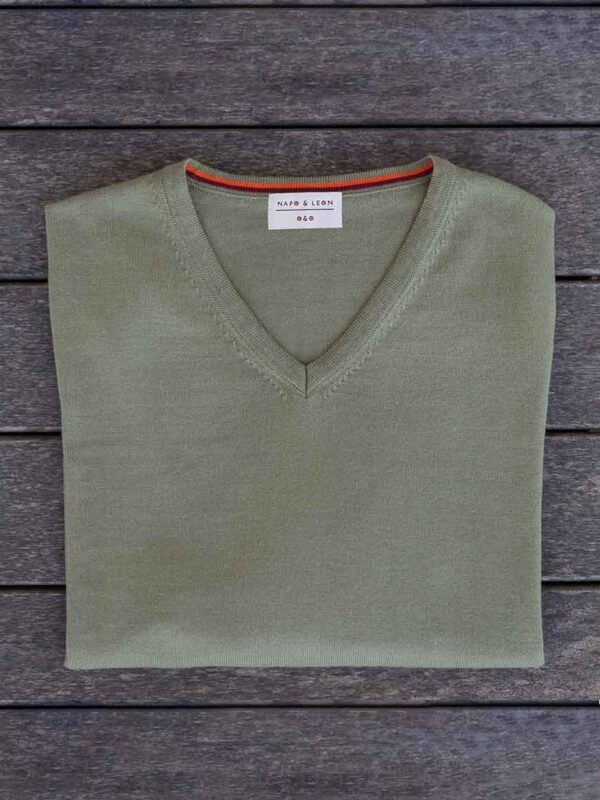 Propriano Sweater Olive Flat
